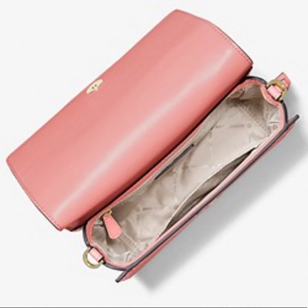 MICHAEL KORS MERCER SMALL CLUTCH XBODY GRAPEFRUIT